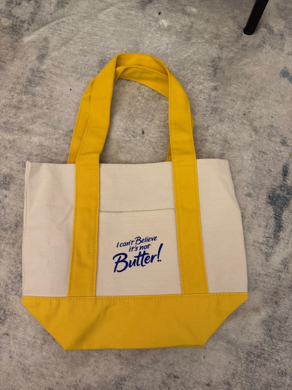 Yellow mini tote bag